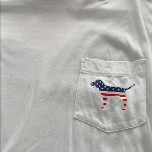 PINK VS red white and blue long sleeve